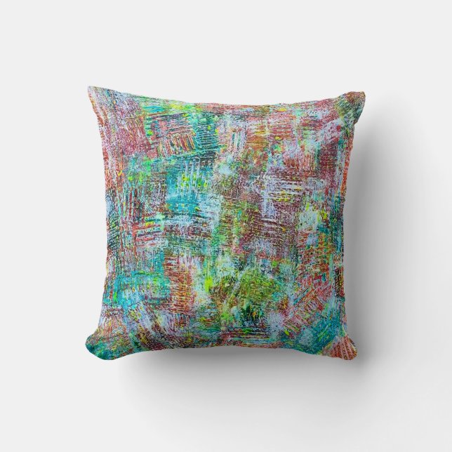 Dreamweaver 16 x 16 Poly Throw Pillow (Front)