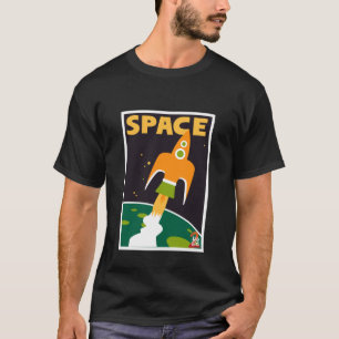 DreamWorks The Bad Guys 2 Spaceship Retro Style T-Shirt