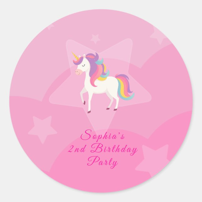 Dreamy & Adorable Unicorn Sticker (Front)