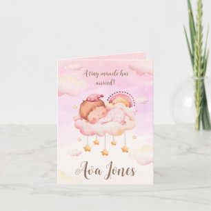 Dreamy and adorable birth announcement - Girl 