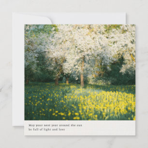 Dreamy and soft Spring Blossoms aesthetic greeting Card