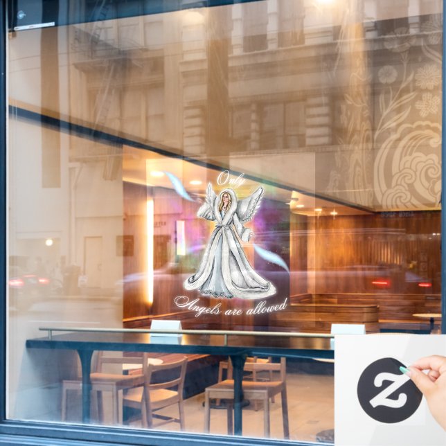 Dreamy Angels Window Decals (Cafe Window)