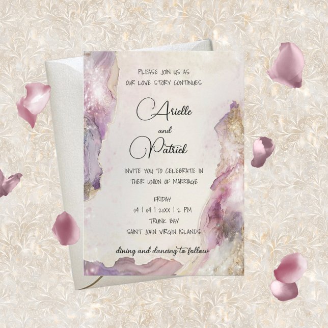 Dreamy Aquarella Wedding Invitation (Creator Uploaded)