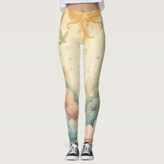 Dreamy Artistic Fantasy Aesthetic Print Leggings