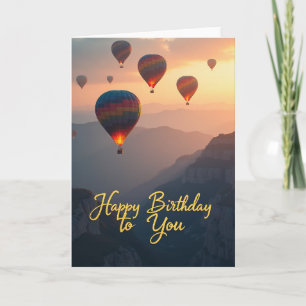 Dreamy Ascent Birthday Card