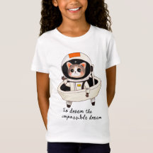 Dreamy astrocat Girl's T-shirt