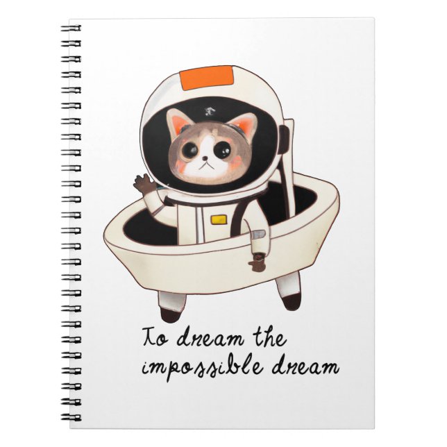 Dreamy astrocat notebook (Front)