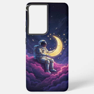 Dreamy Astronaut & Golden Moon - Galactic Magic Il Samsung Galaxy Case