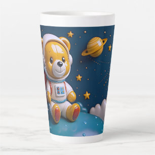 Dreamy Astronaut Teddy Latte Mug