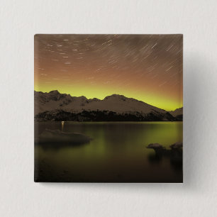 Dreamy Aurora 15 Cm Square Badge