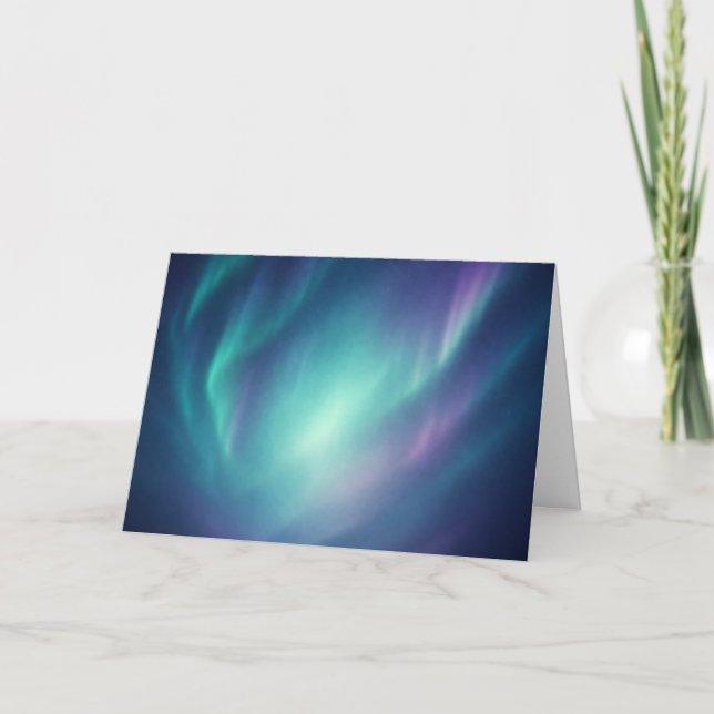 Dreamy Aurora Borealis Greeting Card (Front)