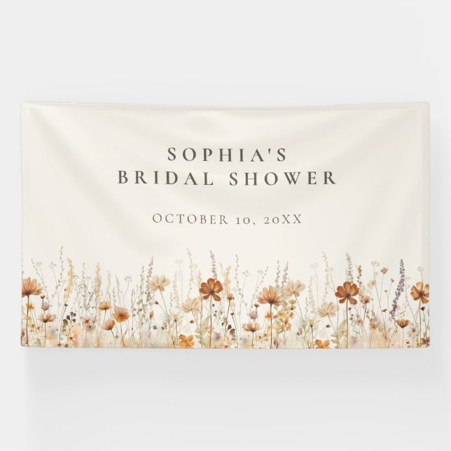 Dreamy Autumn Wildflower Banner (Horizontal)