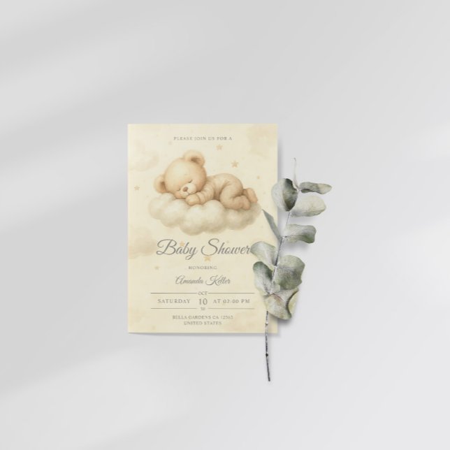 Dreamy Baby Shower Invitation (Creator Uploaded)