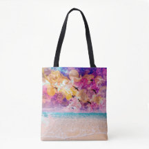 Dreamy beach tote shoulder bag