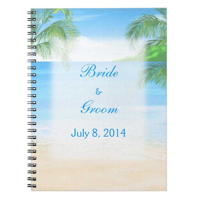 Dreamy Beach Wedding Guest Book (Front)