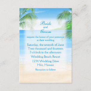 Dreamy Beach Wedding Invitation