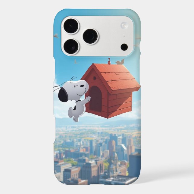 Dreamy Beagle Floating City Comic Illustration (Back)