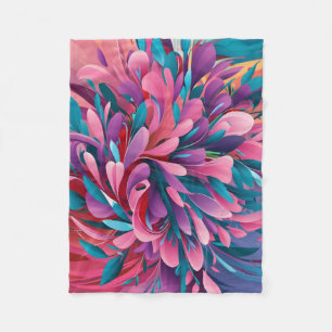 Dreamy Blossoms: A Celebration of Nature's Colours Fleece Blanket
