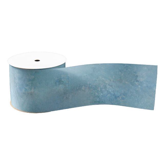 Dreamy Blue And Grey Grosgrain Ribbon (Spool)
