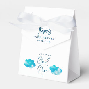 Dreamy Blue Cloud Nine Boy Baby Shower Favour Box