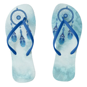 Dreamy Blue Dream Catcher Thongs