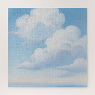 Dreamy Blue Sky Clouds Jigsaw Puzzle