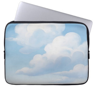 Dreamy Blue Sky Clouds Laptop Sleeve