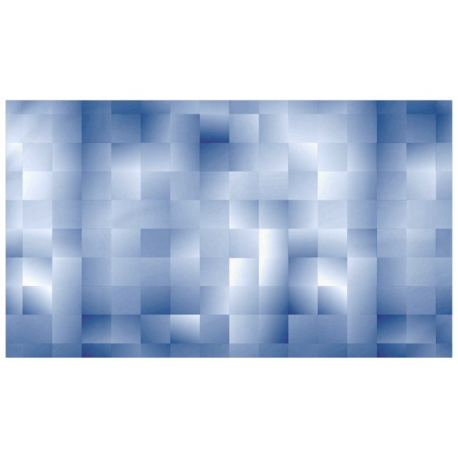 Dreamy Blue Tones in a Square Pattern Tablecloth (Front (Horizontal))