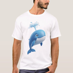 Dreamy Blue Whale T-Shirt