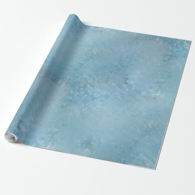 Dreamy Blue Wrapping Paper (Unrolled)