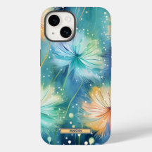 Dreamy Blue Yellow Dandelions iPhone / iPad case