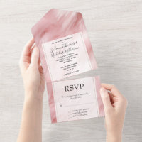 Dreamy Blush Pink Animal Fur Wedding