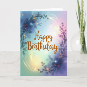 Dreamy Branch Birthday Card