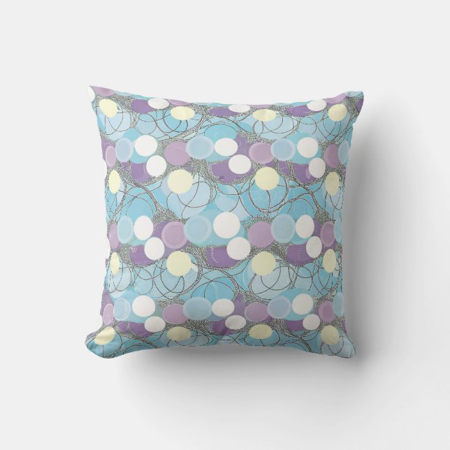 Dreamy Bubble Clouds Pillow (Front)