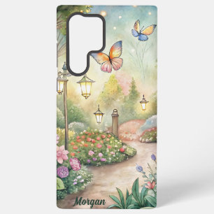 Dreamy Butterfly Garden Path - Enchanted Garden Samsung Galaxy Case