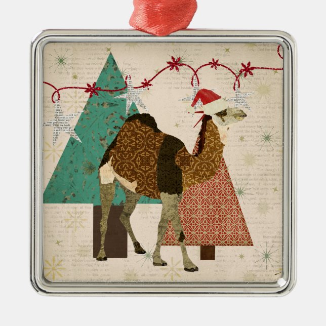 Dreamy Camel Starry Night Ornament (Front)