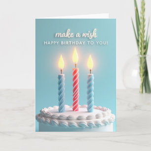 Dreamy Candle Birthday Card
