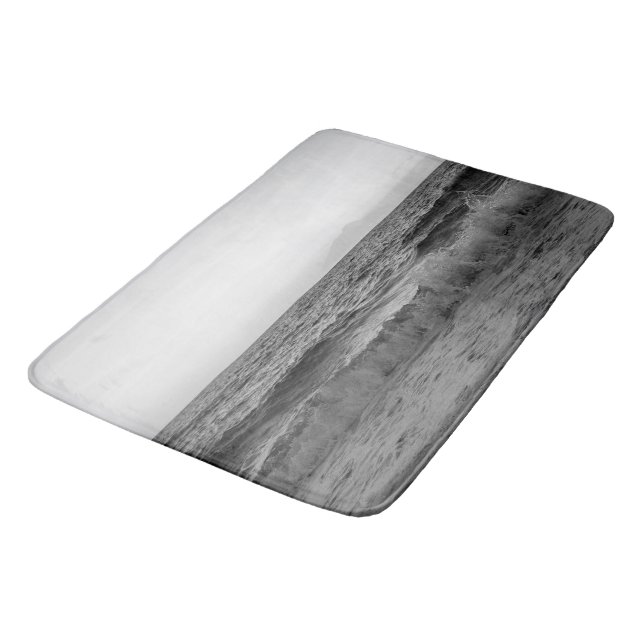 Dreamy Capri Ocean Sunset View 2 -BW Bath Mat (Angled)