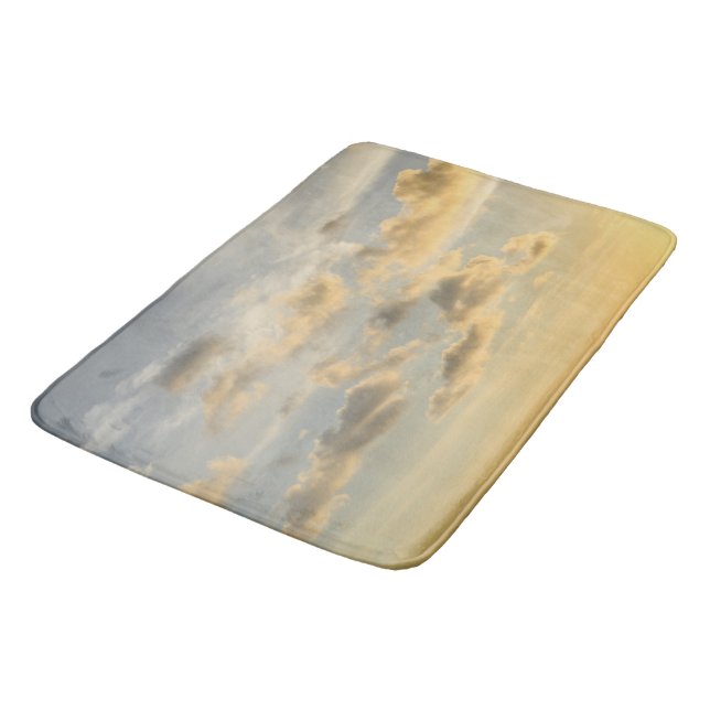 Dreamy Caribbean Clouds 4 Bath Mat (Angled)