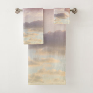 Dreamy Caribbean Clouds 8 - Unicorn Colours Bath Towel Set