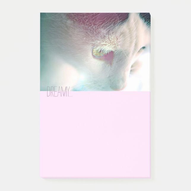 Dreamy Cat Portrait Post-it Notes (Front)