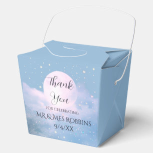 Dreamy celestial wedding bathed in moonlight favour box