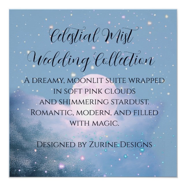 Dreamy celestial wedding bathed in moonlight poster (Front)
