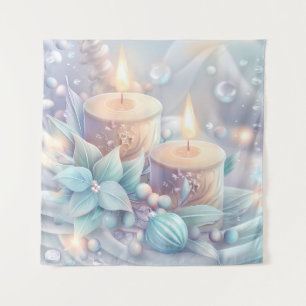 Dreamy Christmas Candles Tapestry