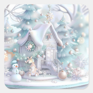 Dreamy Christmas Gingerbread House Sticker