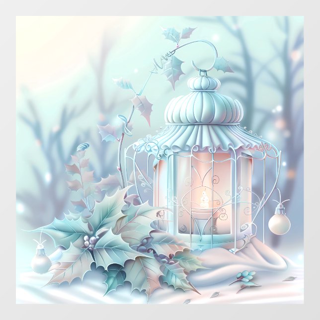Dreamy Christmas Lantern Window Cling (Sheet)
