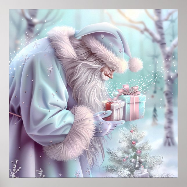 Dreamy Christmas Santa Poster (Front)