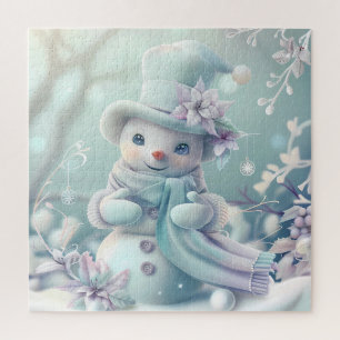 Dreamy Christmas Snowman Puzzle