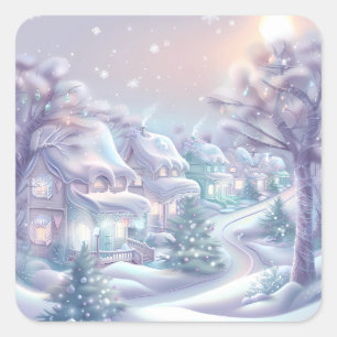 Dreamy Christmas Village Sticker