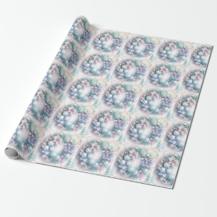 Dreamy Christmas Wreath Wrapping Paper